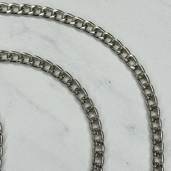 Silver Tone Chain Link Purse Handbag Replacement Strap ✨ - Picture 5 of 11